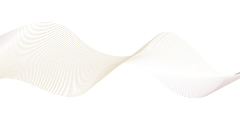 abstract background lines on transparent ribbon isolated Wave color lines blend. Abstract wavy lines stripes white background. Vector curve line pattern mesh.