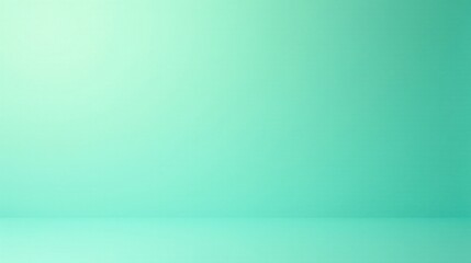 Fototapeta premium Seafoam Green Studio Background A Smooth, Subtle Gradient for Product Displays and Design Projects