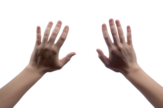 Two hands reaching out, symbolizing connection and communication in everyday life.