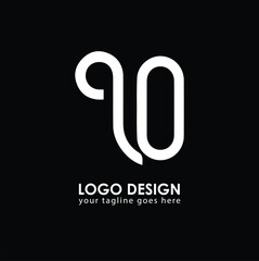 QO QO Logo Design, Creative Minimal Letter QO QO Monogram