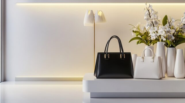 Lottery jackpot winner indulging in a luxurious shopping spree. Featuring elegance and indulgence