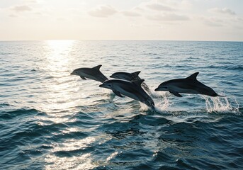 Obraz premium Graceful Dolphins