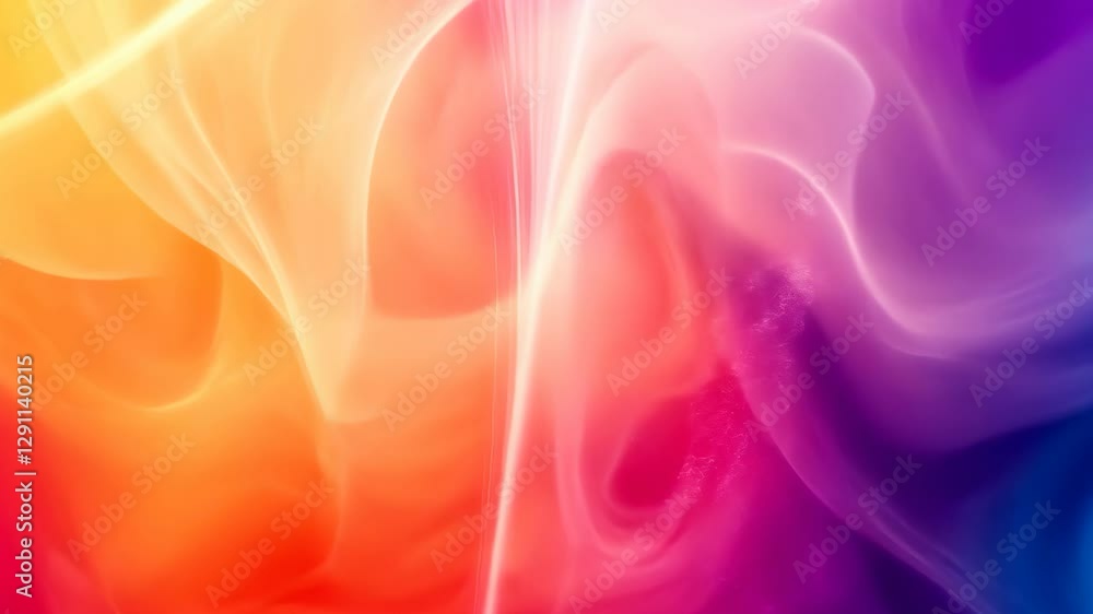 Poster vibrant gradient abstract background showcasing a blend of warm and cool colors in an artistic manne