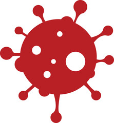 Virus and bacteria icon. Vector  isolated poster for healthcare education. Pathogenic bacteria viruses and microbes. Disease-causing  bacterium type microorganism infection.