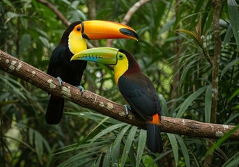 Fototapeta premium Close-Up of Toucans