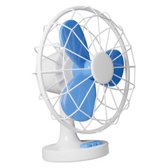 electric fan 3d icon isolated on white