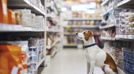 Thief alert in a pet store, employees noticing suspicious behavior. Featuring quick response and pet store protection