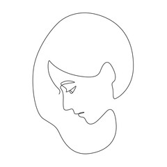 continuous line woman