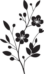 Isolated black simple blossom icon Vector, black simple blossom Silhouette,black simple blossom icon set, black simple blossom for logo,color black simple blossom Vector illustration, Vector Graphic