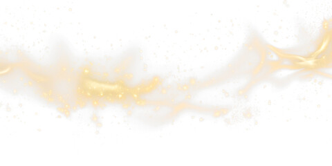 magical glitter wave sparkling isolated on white or transparent png