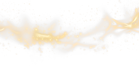 magical glitter wave sparkling isolated on white or transparent png