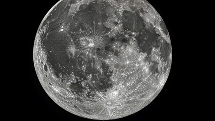 Moon surface details captured at night showcasing craters and lunar features in stunning clarity - Powered by Adobe