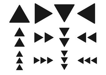 シンプルでフラットな矢印のイラストセット