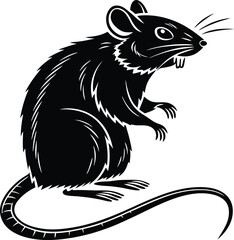 Rat Silhouette, Vector Design