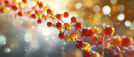 Photorealistic depiction of respiratory enzyme catalyzing reaction ultra sharp molecular structure vibrant glowing substrate binding releasing energy balanced cinematic depth scientifically