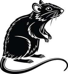 Rat Silhouette, Vector Design