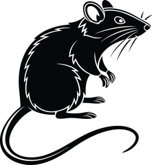 Rat Silhouette, Vector Design
