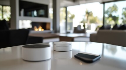 Thief alert in a smart home with automated alarms. Featuring high-tech safety and instant reaction