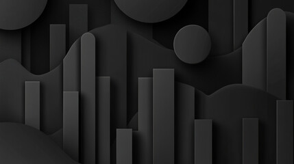 Naklejka premium Black Abstract Background