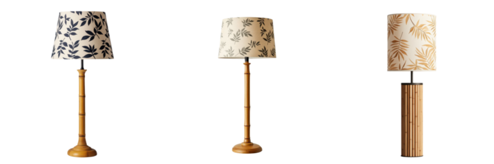 A collection of elegant tabletop lamps in various designs adding warm illumination and sophisticated ambiance to cozy living spaces bedrooms offices and commercial interiors