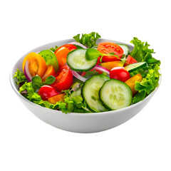 Fresh Vegetable Salad in White Bowl Healthy Eating,