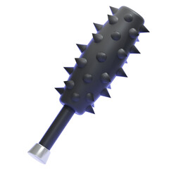 PNG 3D tetsubo illustration isolated on a white background