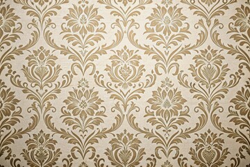 Damask seamless wallpaper background, vintage aesthetic, luxurious fabric texture, wallpaper with damask, refined design, elegant damask pattern