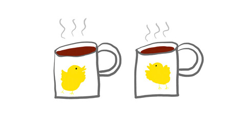 ヒヨコのマグカップ