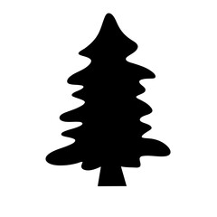 various christmas tree silhouette
