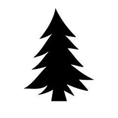 various christmas tree silhouette
