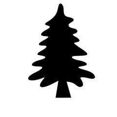 various christmas tree silhouette
