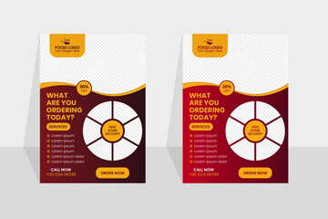 Food flyer design. Modern and clean food flyer design, fully editable vector file.