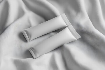 Blank Product Packaging Mockup on Fabric