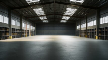 Thief alert in a warehouse, security noticing unusual activity. Featuring fast response and asset protection