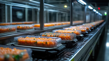 A smart meat production facility using precision fermentation for sustainable protein manufacturing