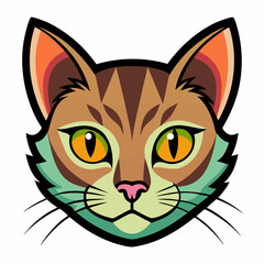 Vector illustration of a cat