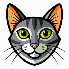 Vector illustration of a cat