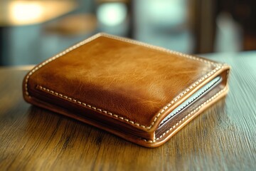 Handcrafted Brown Leather Wallet: Exquisite Design and Quality