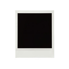 Blank instant film square frame with white border ready for moments capture