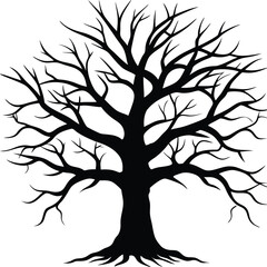 Obraz premium vector tree silhouette