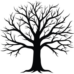 Obraz premium tree silhouette vector