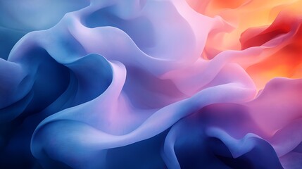 Obraz premium Abstract flowing fabric; vibrant colors; dynamic folds; background; artistic; design element