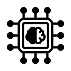 processor brain ai glyph style