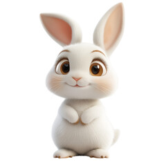 Obraz premium 3D cartoon of a unique rabbit elephant character, designed in a playful and imaginative style, ideal for games, animations, and digital illustrations, showcasing a fun, quirky hybrid animal