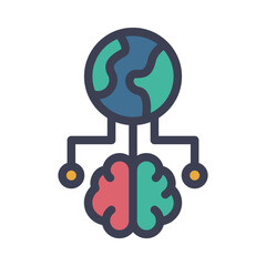 world ai technology filled style