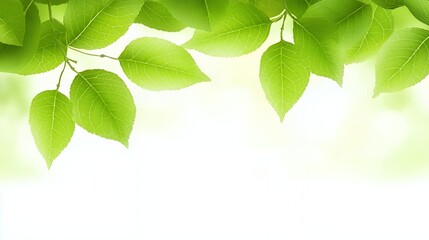 Bright Green Leaves Background