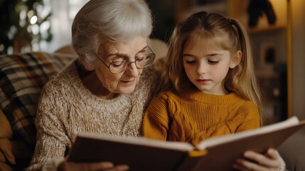 Heartwarming Thanksgiving Moments: Elderly Woman and Granddaughter Cherish Family Memories Together