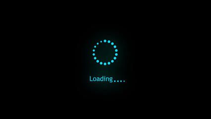 A sleek circular loading icon smoothly rotating to indicate progress. Perfect for interfaces and loading screens