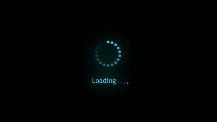 A sleek circular loading icon smoothly rotating to indicate progress. Perfect for interfaces and...