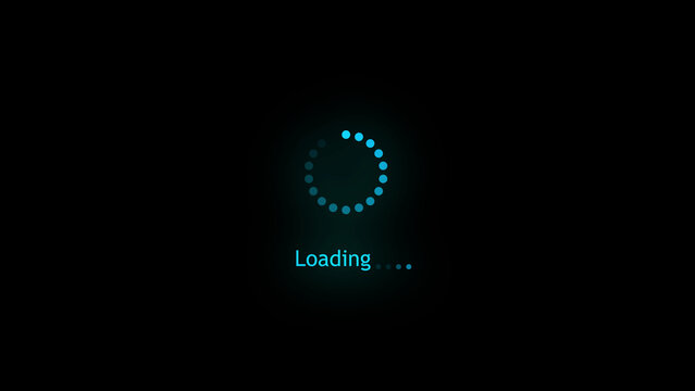 A sleek circular loading icon smoothly rotating to indicate progress. Perfect for interfaces and loading screens